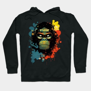 Anime Cyber Ape (Sci-Fi Ape Vintage Retro Future Design Cyberpunk Space Ape) Hoodie